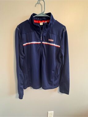 Vineyard Vines Performance Navy Quarter-Zip Pullover Jacket Mens XL
